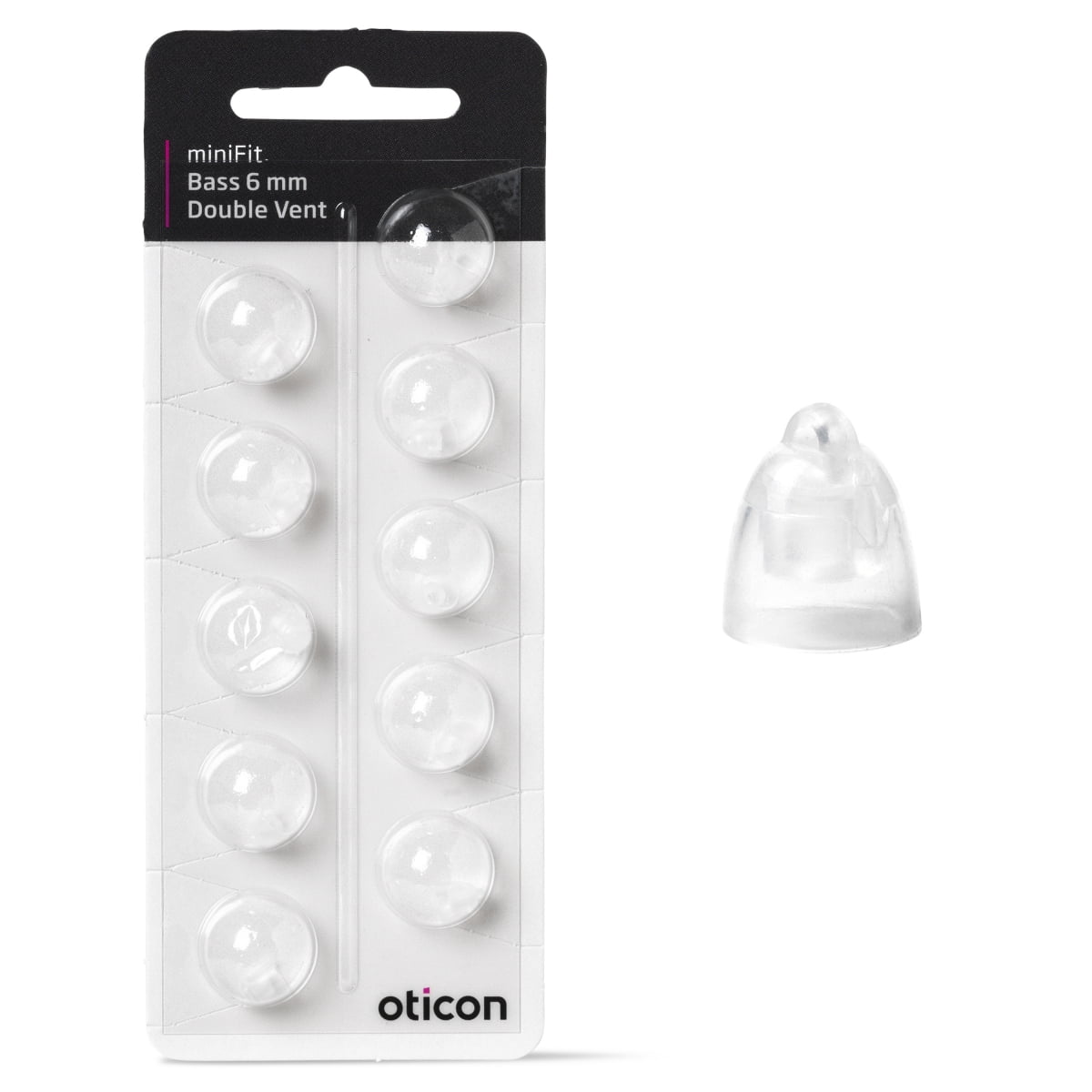 Oticon miniFit Bass-Dome (double vent) - immagine 4