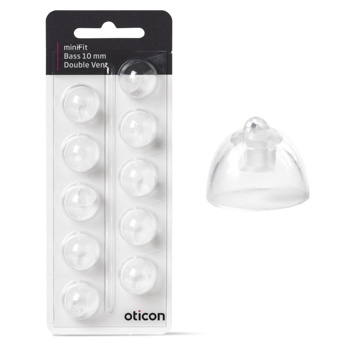 Oticon miniFit Bass-Dome (double vent) - immagine 3