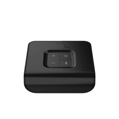 The Starkey TV is a black rectangular device labeled 